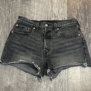 Levi's Charcoal Jean Shorts